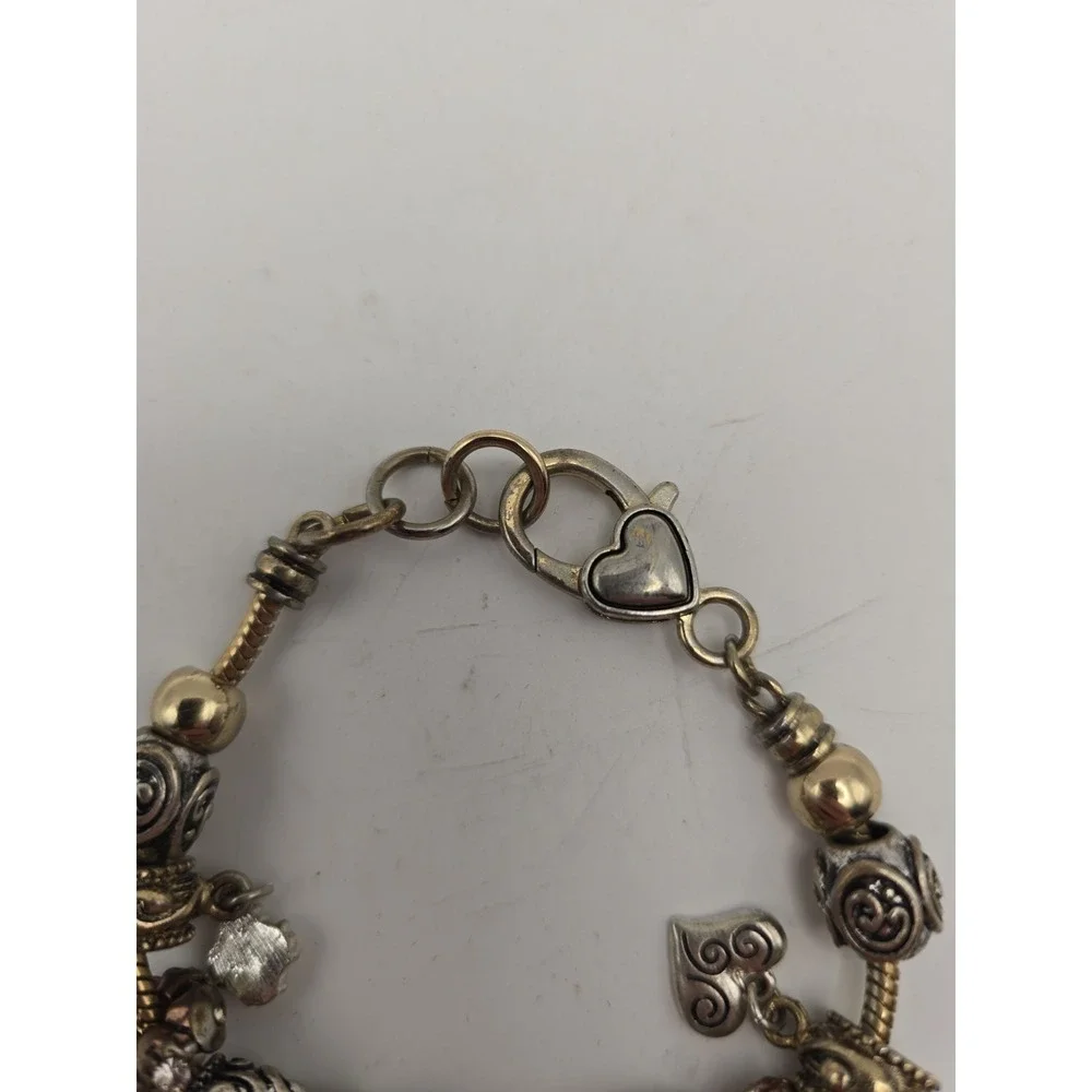 Letter M Monogram Initial Charm Bracelet